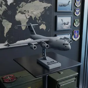 C-17 Globemaster Iii Transport Plane Statue, Perfect Gift for Aviation Enthusiasts, Military Fans, Desk Decor, Collectible Model, Decor Figurine, Decorative Statues