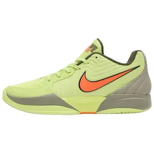 Nike FD7328 701 Ja 2 Morant II "Twelve Time" Low-Top Basketball Shoes Unisex Yellow Orange Green Slip-Resistant Durable Stylish Versatile