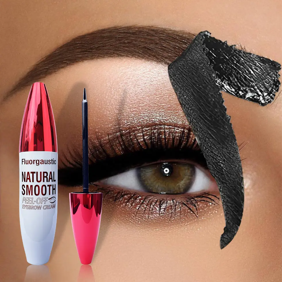 Long-Lasting Peel-Off Eyebrow Tint, Waterproof & Smudge-Proof Gel Formula with a Natural Finish for All Skin Types, 18g Single Item