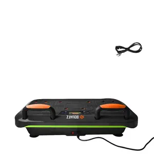 Vibration Plate Set for Pain Relief & Weight Loss - Includes Resistance Bands & Pilates Rod