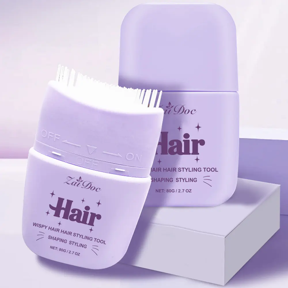 Zaidoc Wispy Hair Styling Tool - 80G Portable Heatless Gel for Taming Broken Hair On-the-Go Compact Design