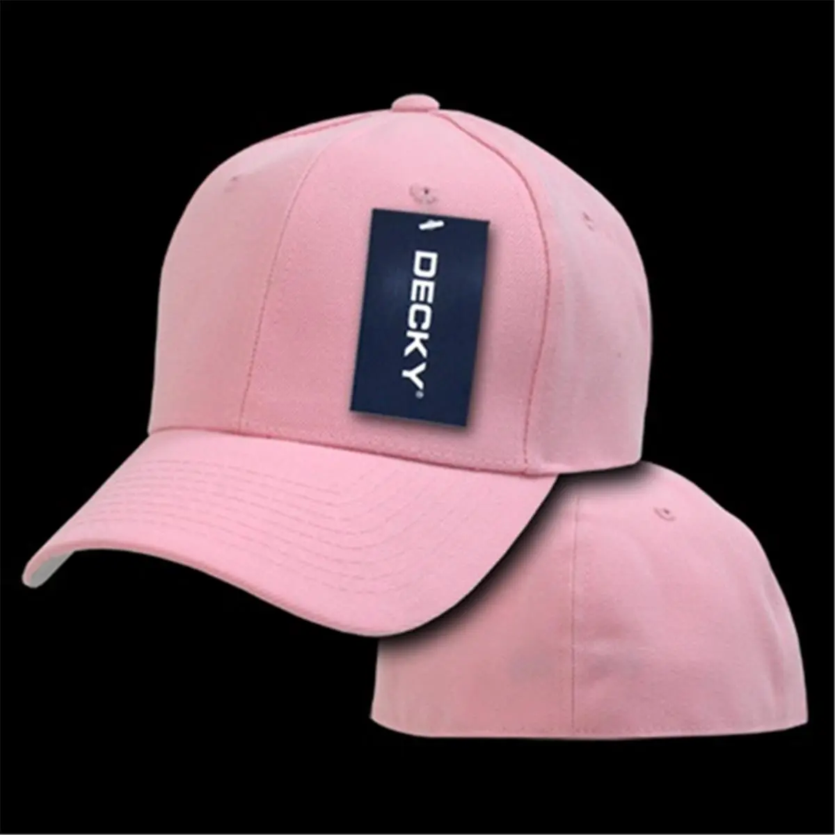 212 MAIN Pre-Curved Fitted Decky Cap, Fitted Shape, Pink, Size 7.12