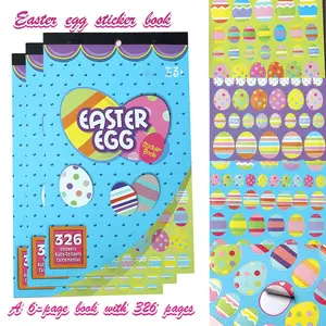 Easter Egg Sticker Book Set, 326pcs DIY Craft Supplies, Fun Holiday Decorations, Perfect Easter Gift & Party Favors, Sticker Sheets