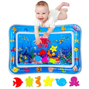 Inflatable Baby Water Play Mat, Infant Belly Time Toy, Tummy Time Mat, Outdoor Inflatable/water Filled, Early Education Activity Center, Spring Summer Essential