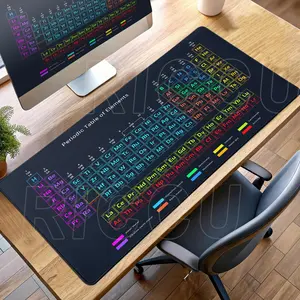 Office Mouse Pad Periodic Table of Elements Mousepad Large PC Gaming Keyboard Desk Mats Stitch Edge Non-Slip Rubber Extended Tablepad