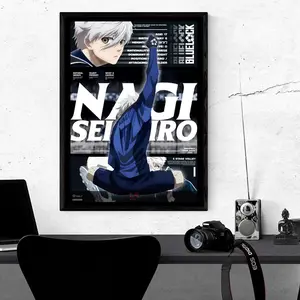 Nagi Poster, Blue Lock Soccer Star Art Print, Dynamic Anime Wall Decor, Japanese Football Manga Poster, Anime Wall Decor Gift Idea