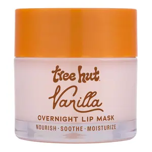 Tree Hut Vanilla Overnight Lip Mask with Shea Butter, Deep Hydrating Leave-On Lip Balm, Nourishing Night Lip Care for Soft Smooth Lips