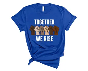 Together We Rise T-Shirt, Equality and Unity Graphic Tee, Black Lives Matter Shirt, Human Rights T-Shirt, Black History Month Shirt, Social Justice Apparel