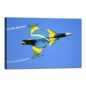 Military Fighter Poster JAS-39 Poster Decorative Painting Canvas Wall Art Picture Print Modern Family Bedroom Decor