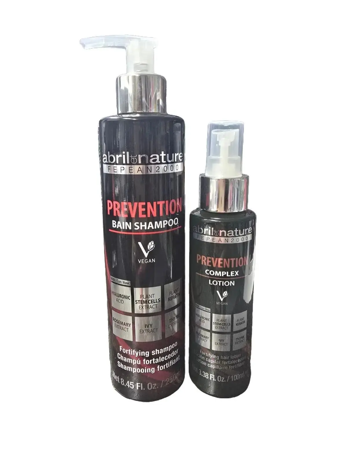 Abril Nature Haircare Anti-Hair Loss Kit - Romero Formula Cleanser & Lotion, Daily Strengthening & Restoring Set, Restore