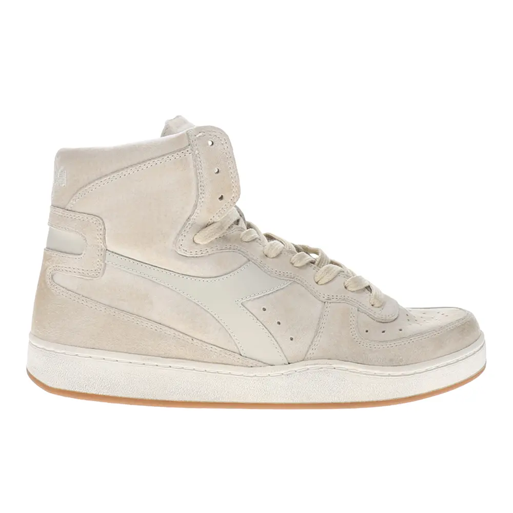 diadora Mens Mi Basket Suede Used High  Sneakers Shoes Casual - Beige