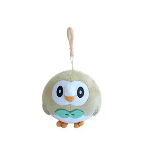 Rowlet 6" Backpack Charm Embellishment Plush Toy Soft Stuffed Animal Doll Anime Collectible Doll