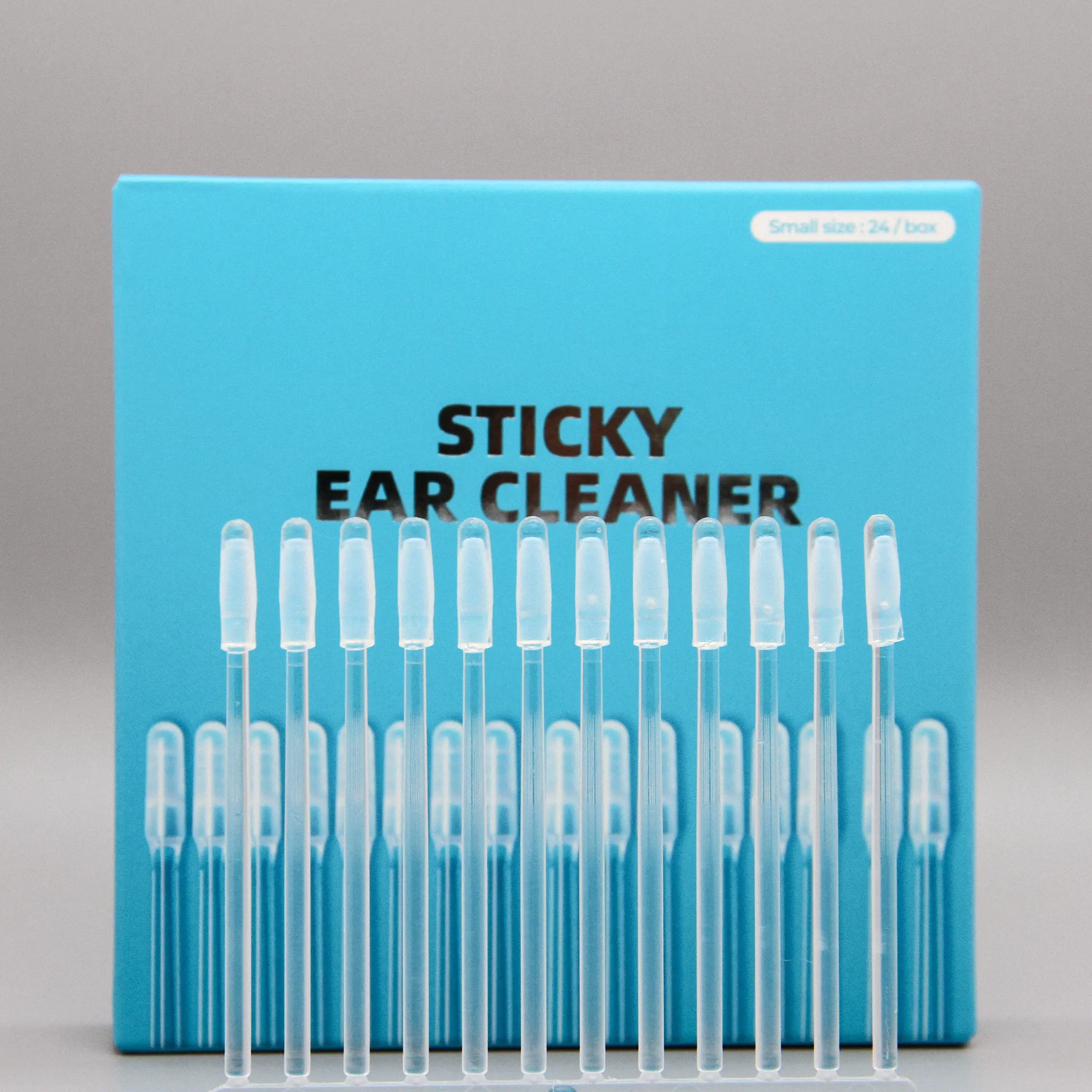 Earwax Removal Tool Set, Small Size 24/96 Pieces Sticky Ear Cleaning Stick, Earwax Remover Sticks, Safe for Adults and Children, Reusable Ear Cleaners, Earwax Removal Kit