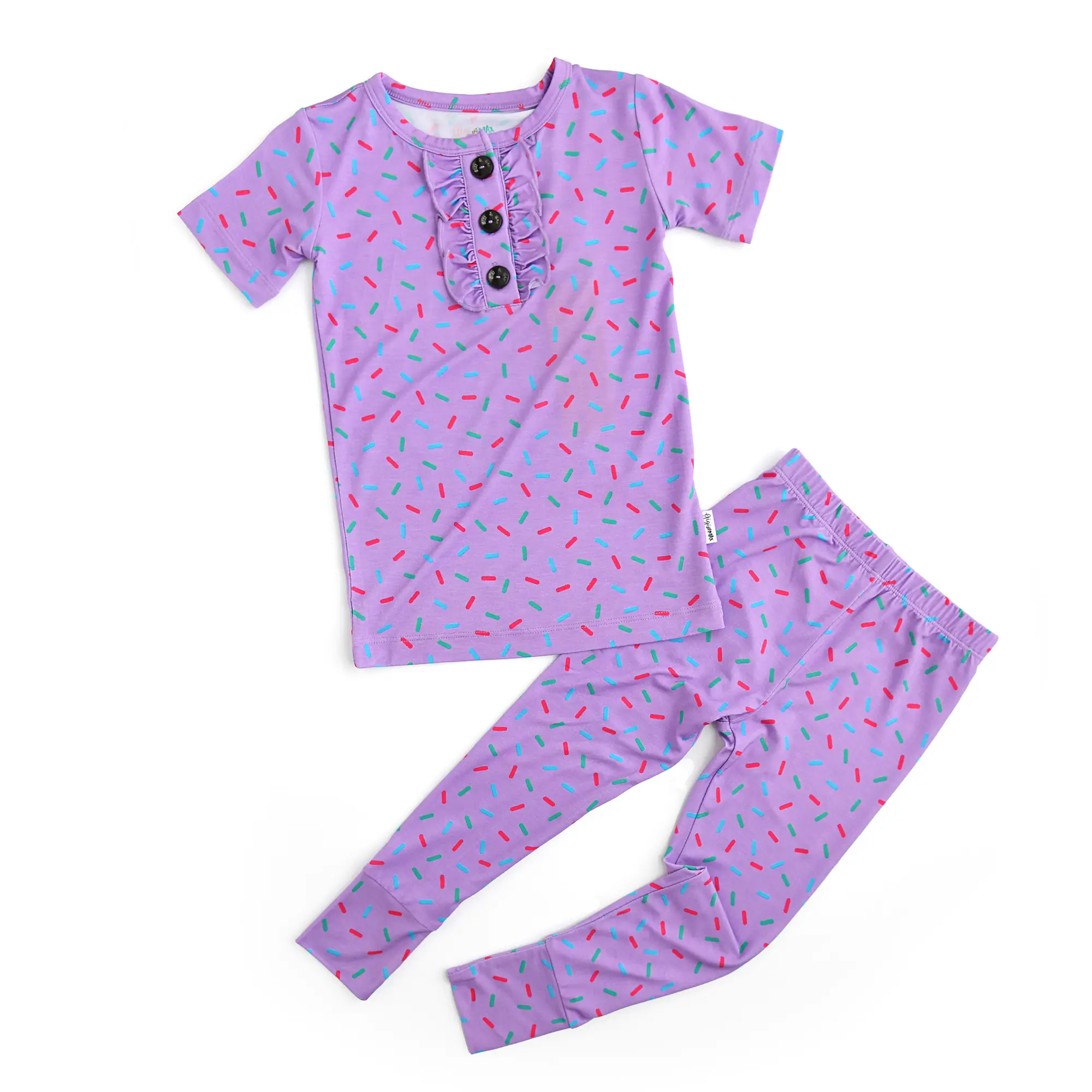 Purple Sprinkles RUFFLE TWO PIECE