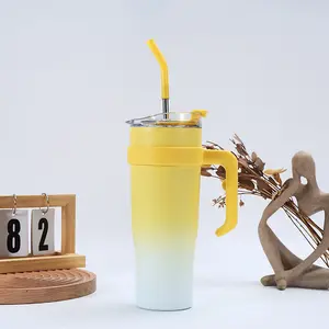 Zenbo 50 oz Glitter With Handle,Lid and Straw | Stainless Steel Insulated Tumbler, Keeps Drinks Cold up to 34 Hours, Fit in Car Cup Holder, Dishwasher Safe and BPA Free