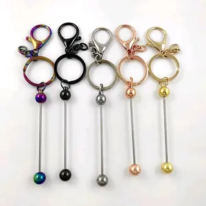 Beadable Keychains Metal