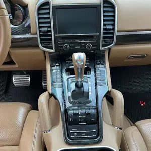 For  Porsche Cayenne 2010-2016 Car-Styling 3D/5D Carbon Fiber Car Interior Center Console Color Molding Sticker Decals Parts Car Interior Decor