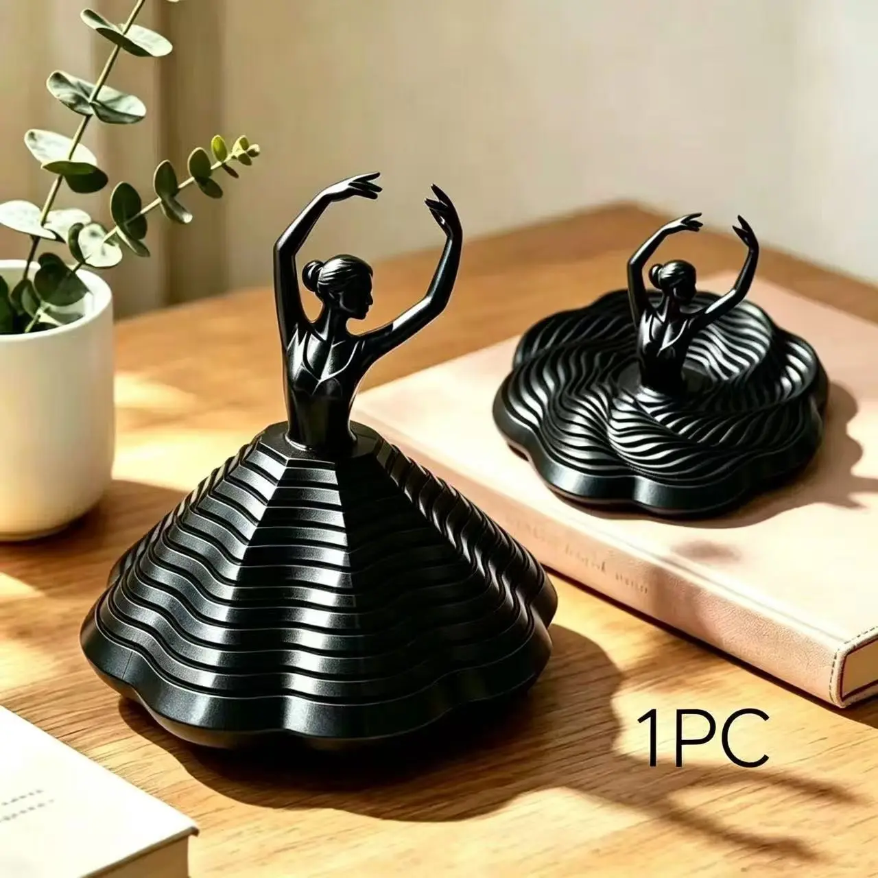 Creative 3D Printed Ballet Girl Ornament, Stress Relief Home Decor, Holiday Dance Enthusiast Collection, Unique Indoor Decoration Gift