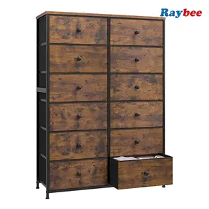 【Deal】 Raybee Tall Dressers for Bedroom, 12 Drawer Dresser & Chest of Drawers for Closet Hallway, Living Room, Bedroom Furniture Clothes Organizer
