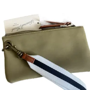 Wristlet Wallet - Olive Green, Zipper Closure, Stylish Design, Ideal for Everyday Use