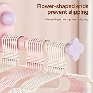 New Multi-Functional Stretchable Clothes Hanger Rack, Wall-Mounted No Drilling, Home Balcony Storage Organizer, Seamless Hanging Closet