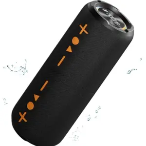 SODLK Waterproof Split 2 in 1 Wireless Speaker Bluetooth V5.3 with 20W Stereo Sound 12H Playtime True Pairing for Home Outdoor Travel RGB LED Strip Lights Audio