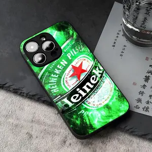 H-HeinekenESS Phone Case Tempered Glass For iPhone 16 17 13 14 12 15 11 Pro Max Plus Mini X XR SE2020 Coque
