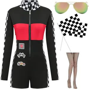 Halloween Race  Driver Costume Women - Sexy Jumper for Talladega Nights Costume