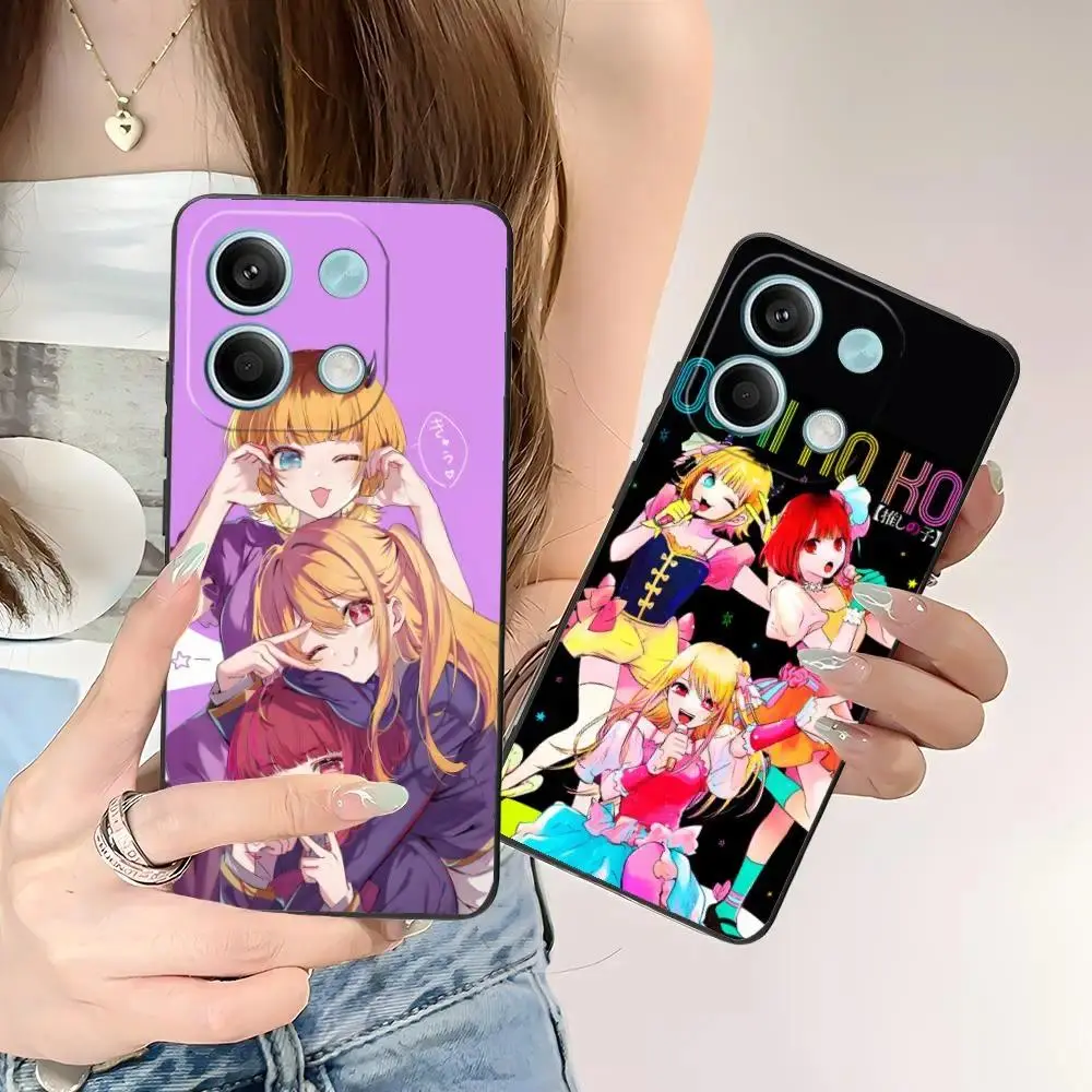 Oshi no Ko B-Komachi Phone Case Colorful Luxury Protective Cover For iPhone 11-17 Pro Max/Plus & Samsung Galaxy S23-S25