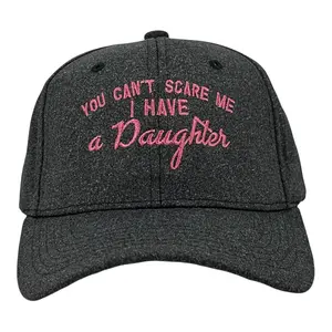 You Cant Scare Me I Have A Daughter Hat Funny Sarcastic Parenting Graphic Novelty Cap Funny Hats Dad Joke  Funny Daughter  Novelty Caps for Men Black - Standard