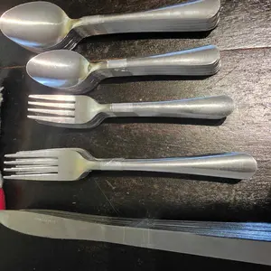 Windsor Style Solid Stainless Steel Tableware Set - 60/72/120PCS Dishwasher Safe Cutlery Kit with Plain, Durable Stainless Steel Spoons for Home, Party