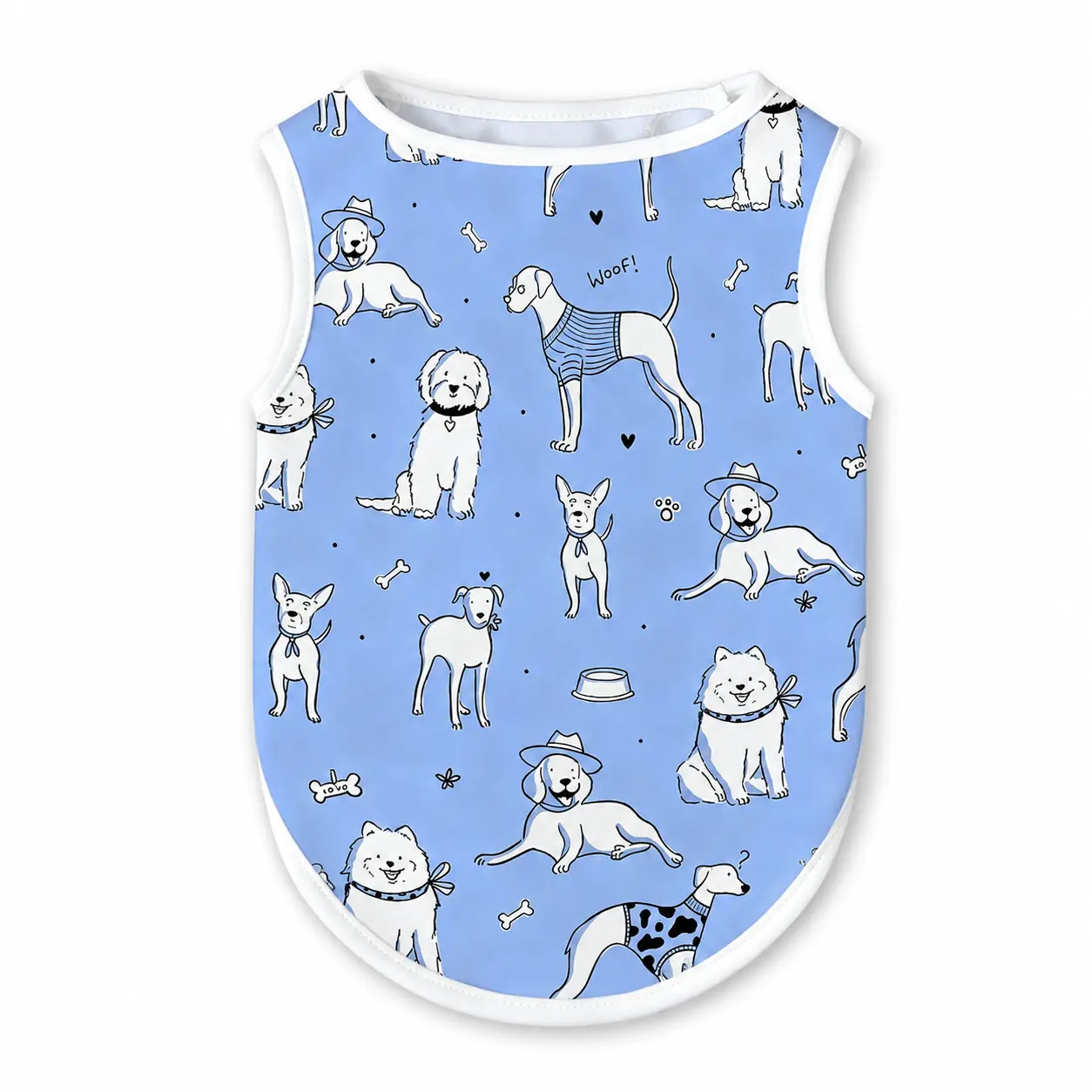 Custom Dog Shirt with Name, Logo, Text or Photo, Personalized Breathable Dog T-Shirt for Small, Medium and Large Dogs,