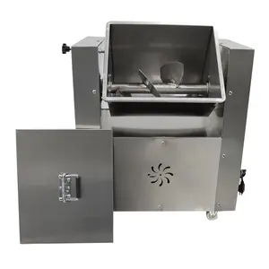 Yokoma 110V Electric Meat Mixer - 30L Stainless Steel Commercial Stuffing Mixer for Kitchen Food Processing, High-Efficiency, Stable Performance