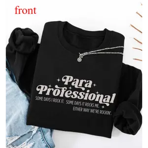 Paraprofessional Short Sleeve Sweatshirt , Para Teacher Assistant Sweatshirt , Teacher Aide , Chaos Coordinator Sweatshirt