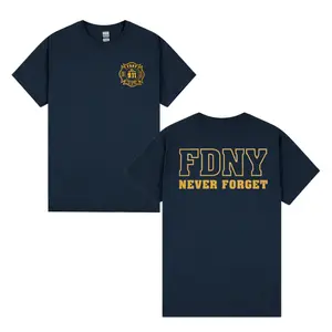FDNY Shirt – 9.11 25th Anniversary Never Forget Graphic Tee, Firefighter Tribute Shirt, Patriot Day Gift, Men’s Tops