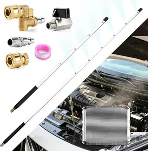 24 Inch and 40 Inch Pressure Washer Radiator Cleaning Wand, Car Radiator Cleaning Tools with Dual-Use Car Radiator Cleaner Wands for Pressure Washer & Pressure Air Pump Flush Car Truck Radiator 2PCS