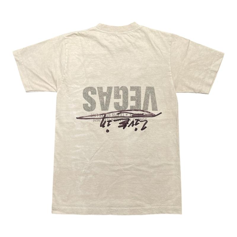 Travis Scott Cactus Jack x Ralph Steadman Sketch Short Sleeve Tee Shirt Tan