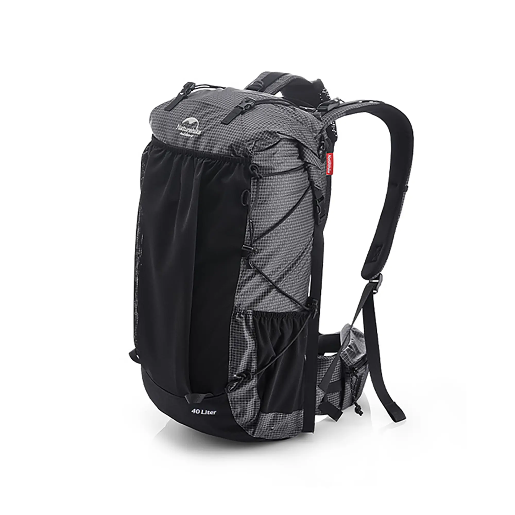 Naturehike 65L Internal Frame Ultralight Durable Outdoor Hiking Backpack - Waterproof Travel Rucksack with Raincover, Adjustable Straps, for Adult Camping, Father's Day Gift (Black)