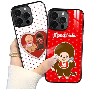Cute Cartoon M-Monchhichi Mirror Phone Cases For iPhone 17 Promax Pro Air 16 Plus 15 14 13 12 11 Antislip Shockproof Hard Funda