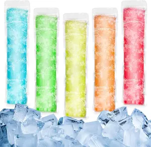 [Bag Only] 100 Popsicle Bags No Funnel - Sealable Popsicle Mold Bags,  Freezer Tubes with Zip Seals, Ideal for Ice Pops, Yogurt, Juice, Smoothies,  Snacks