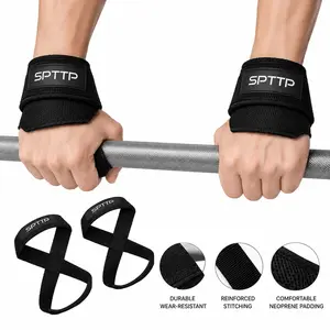 Men's Strength Training Wrist Wraps for Squats and Deadlifts, Anti-slip Weightlifting Gloves and Grips, Enhanced Support and Comfort