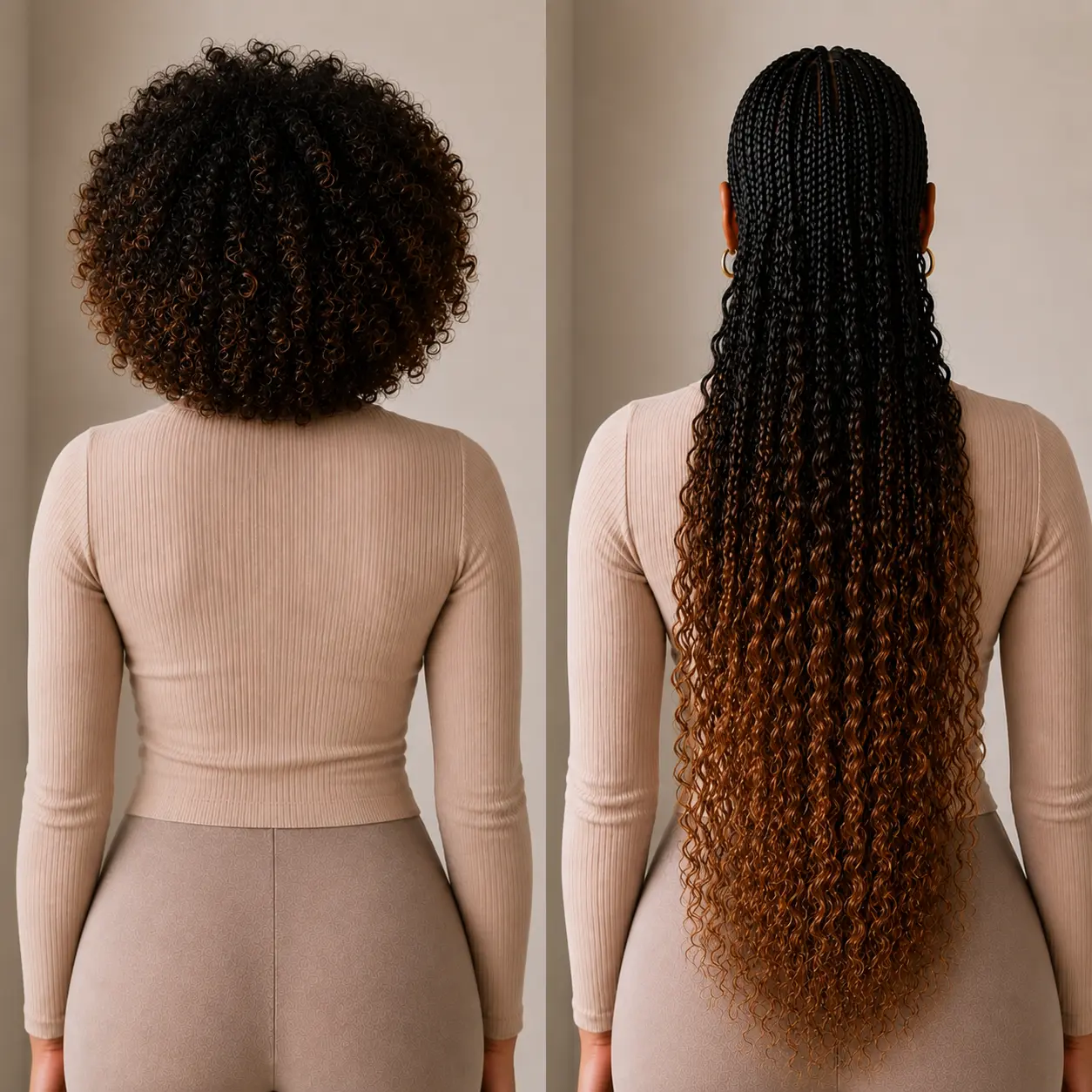Rich Ombre Deep Wave Premium Braiding Hair Extension