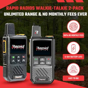 Rapid Radios Nationwide PTT Walkie-Talkie - 2-Pack Rapid Radios Nationwide PTT Walkie-Talkie - 2-Pack