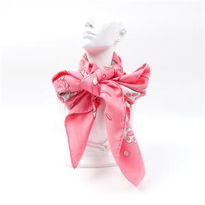 Pre-owned Hermes Pink Square Silk Scarf T ZY0000100482