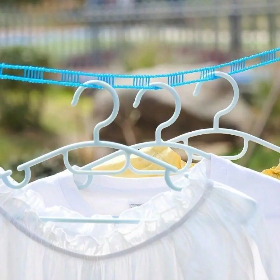 2pcs Professional Windproof Clothesline Set - Extra Thick Anti-Slip Construction - No Installation Needed For Camping & Home Use