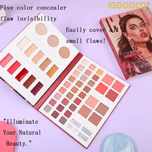 IGOODCO 52 color new shiny powder matte shiny powdersequins stage makeup color eye shadow plate EyeshadowCosmetic