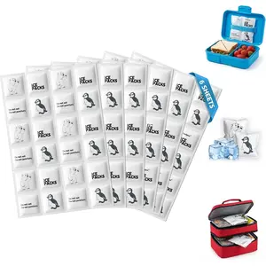 Ice Packs for Lunch Boxes, 6 Sheets Cut-to-Size Flexible Ice Sheets, Thin  Freezer Packs for Coolers, No-Leak Flat Cold Blocks for Work Meal Prep & Picnic