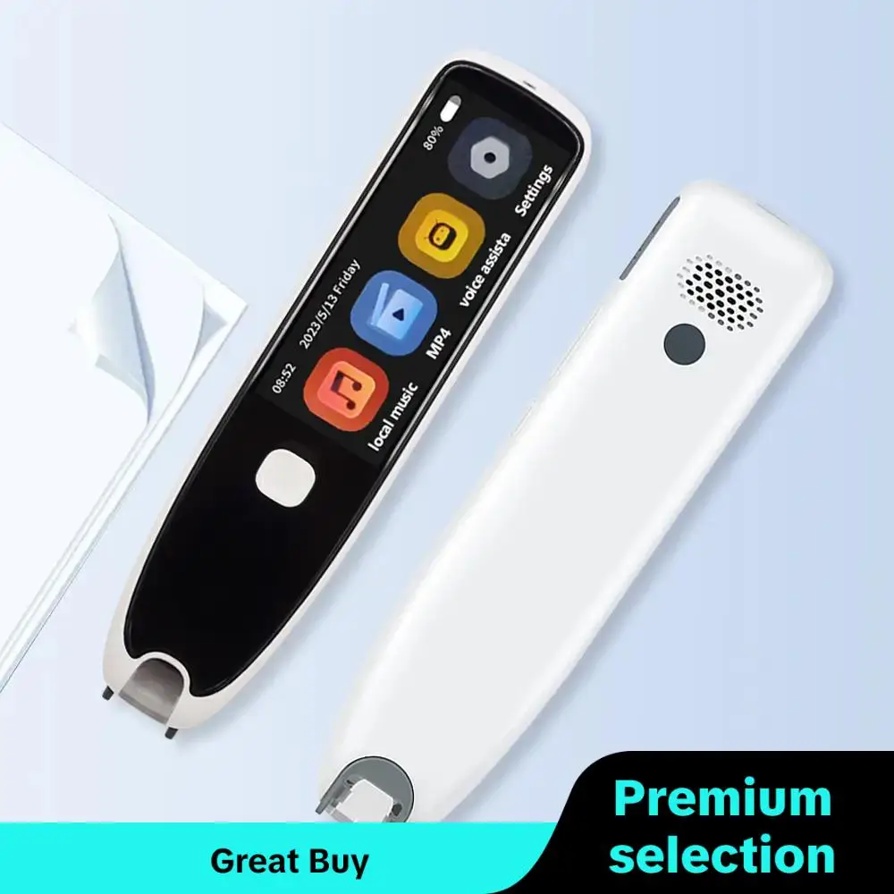 Scan Translation Pen, 134 Language Voice Dialogue Translation, Smart Pen Suitable for Reading Disabilities & Adults, Instant Voice Translator for Lear