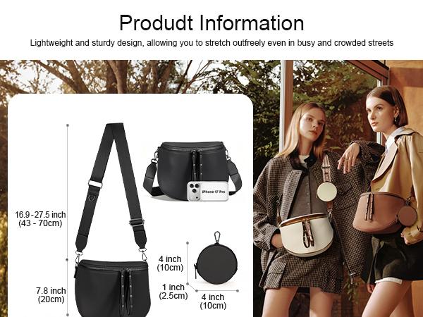 LuxeLieu Multi-Scene Crossbody Fanny Pack with Adjustable Strap Crossbody Fanny Pack with Coin Purse for Daily Work Party Office Use Versatile Practical LuxeLieu Multi-Scene Crossbody Fanny Pack with Adjustable Strap Crossbody Fanny Pack with Coin Purse for Daily Work Party Office Use Versatile Practical