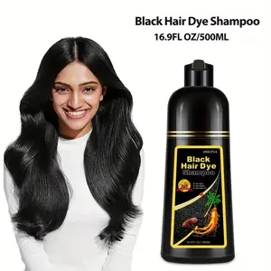 Instant 3 in 1 Black Hair Dye Shampoo, 99% Grey Coverage-Herbal Ingredients Haircare Product for Hair Color & Conditioner Cleanser shampoo para instant